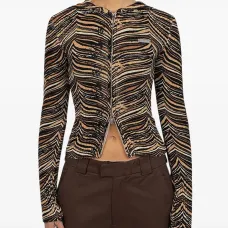 Трикотаж на молнии с капюшоном