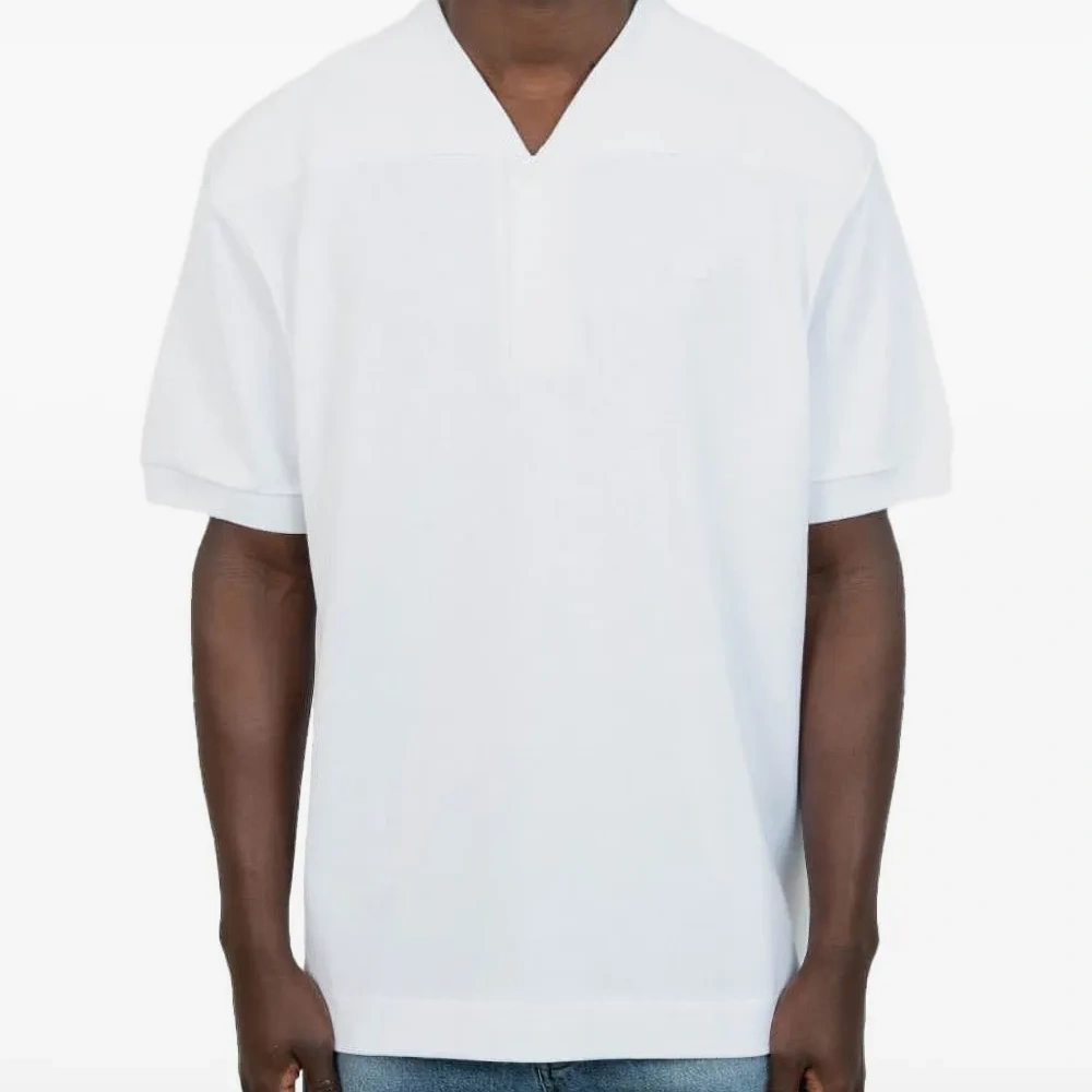 Рубашка поло с V-образным вырезом и короткими рукавами