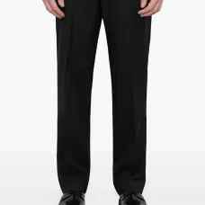 Шерстяные брюки с эластичным поясом