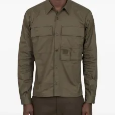 Рубашка с длинными рукавами и нагрудными карманами