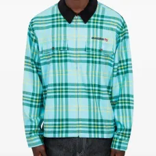 клетчатая рубашка на молнии клетчатая рубашка на молнии