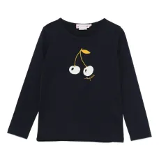 топ с длинными рукавами и принтом