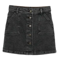 джинсовая юбка мини на пуговицах джинсовая юбка мини на пуговицах