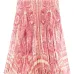 юбка со складками и цветочным принтом