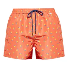 плавки-шорты с кулиской и принтом