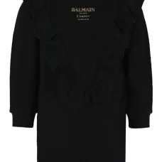 Платье с логотипом и оборками