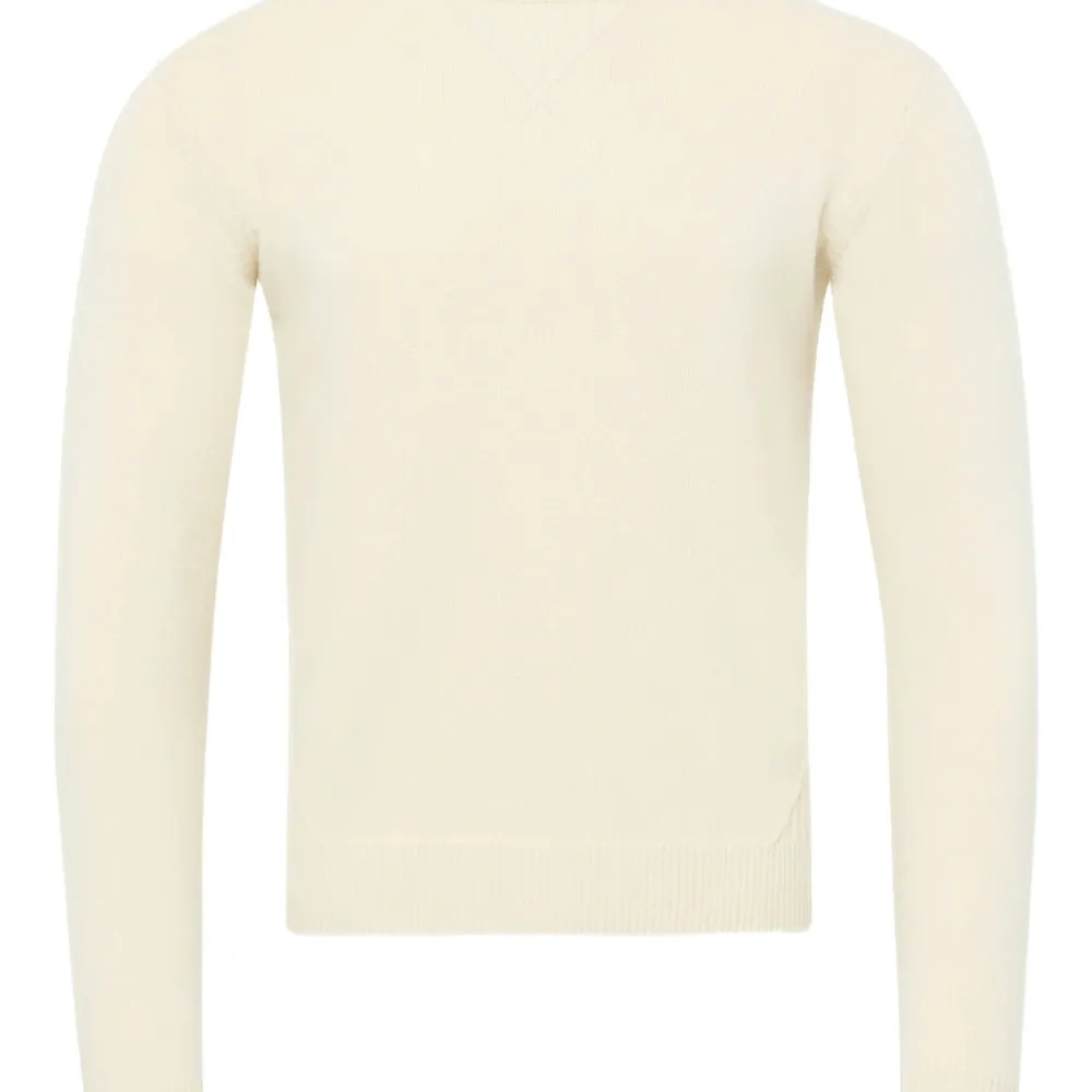 Свитер с отделкой в рубчик