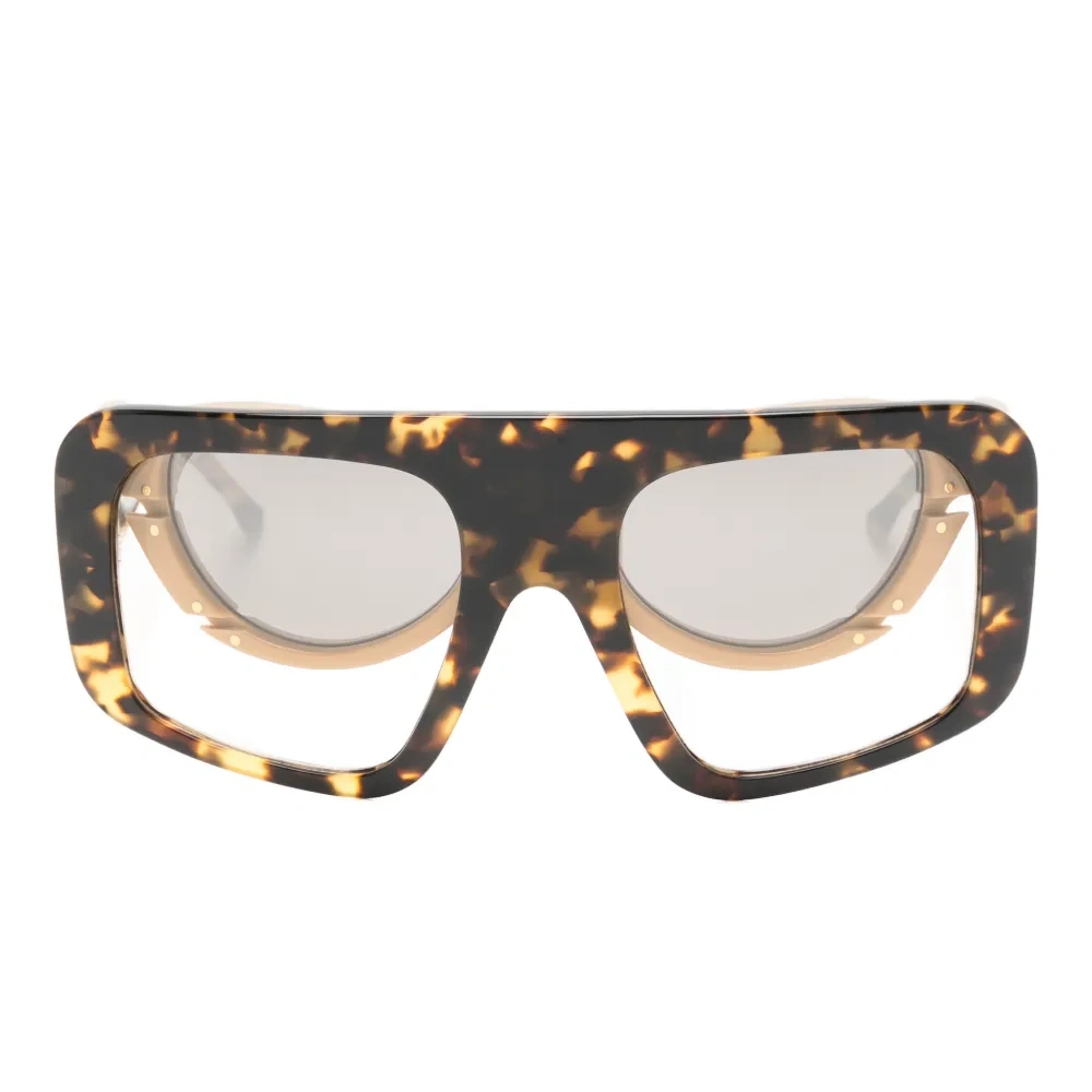 Солнцезащитные очки с двойной оправой оверсайз