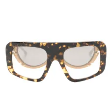 Солнцезащитные очки с двойной оправой оверсайз