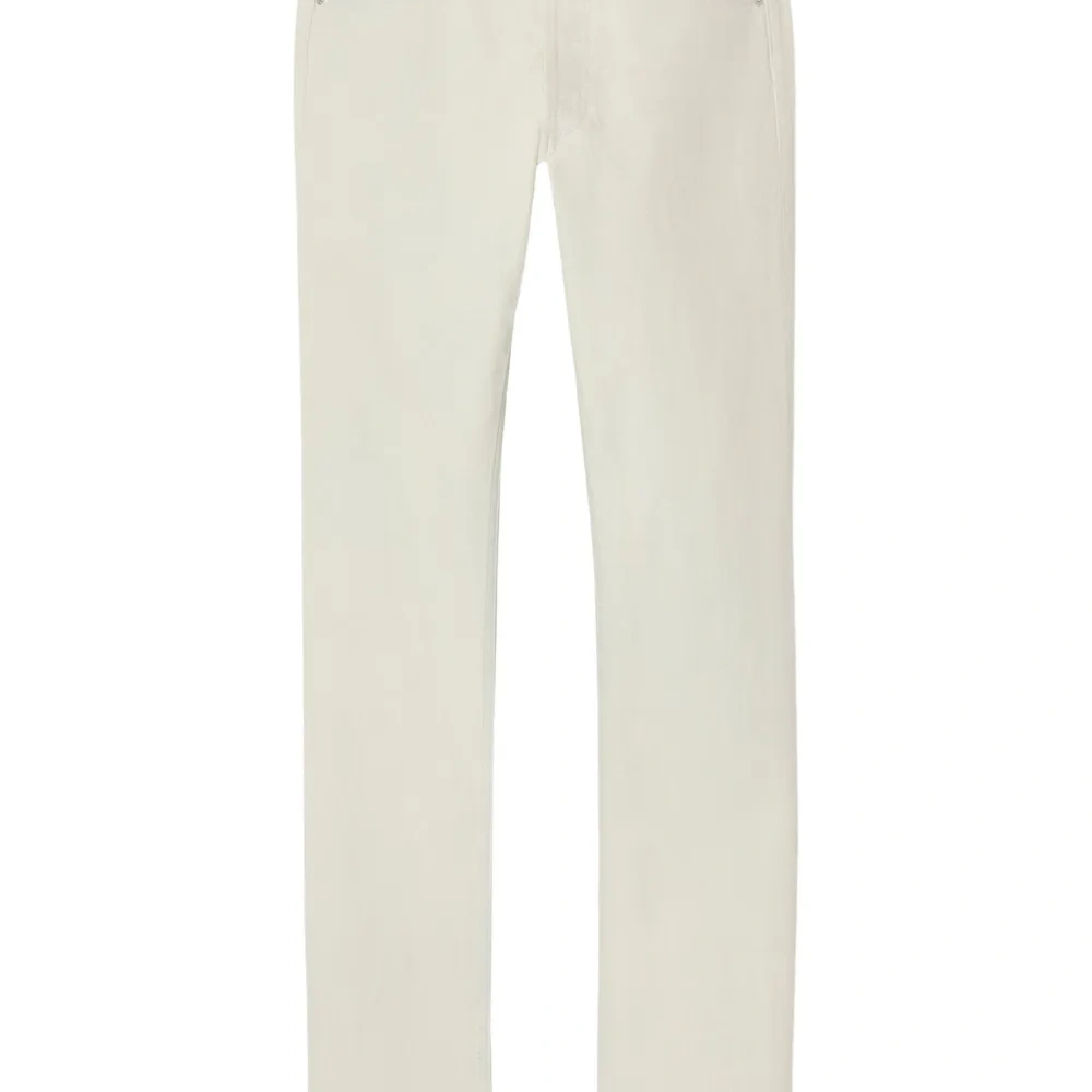 Джинсы из вареного денима