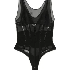 Боди с сетчатыми вставками Боди с сетчатыми вставками