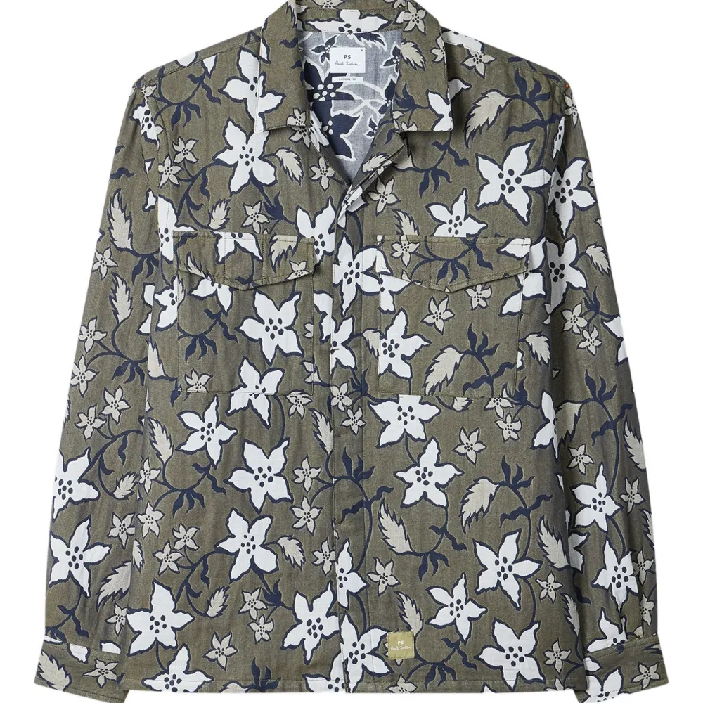 Рубашка с цветочным принтом