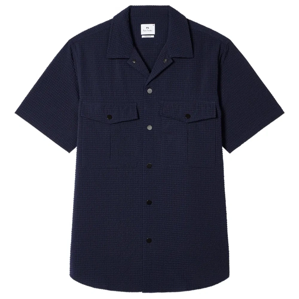 Фактурная рубашка с карманом