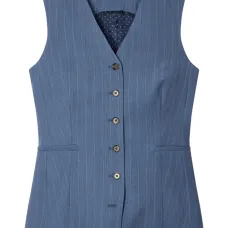 Жилет в тонкую полоску на пуговицах