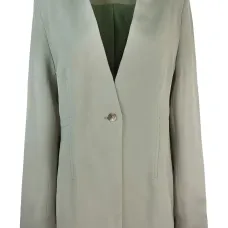 Пиджак с V-образным вырезом на одной пуговице