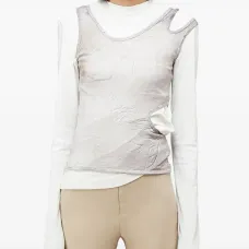Многослойный топ с вырезами
