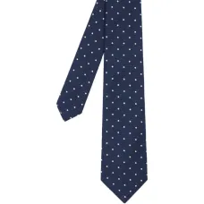 Шерстяной галстук в мелкую точку