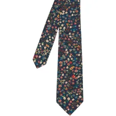 Галстук с цветочным принтом
