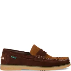 Лоферы с контрастной строчкой