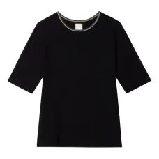 Футболка с отделкой в полоску Футболка с отделкой в полоску