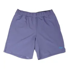 Шорты с разрезами по бокам и вышитым логотипом