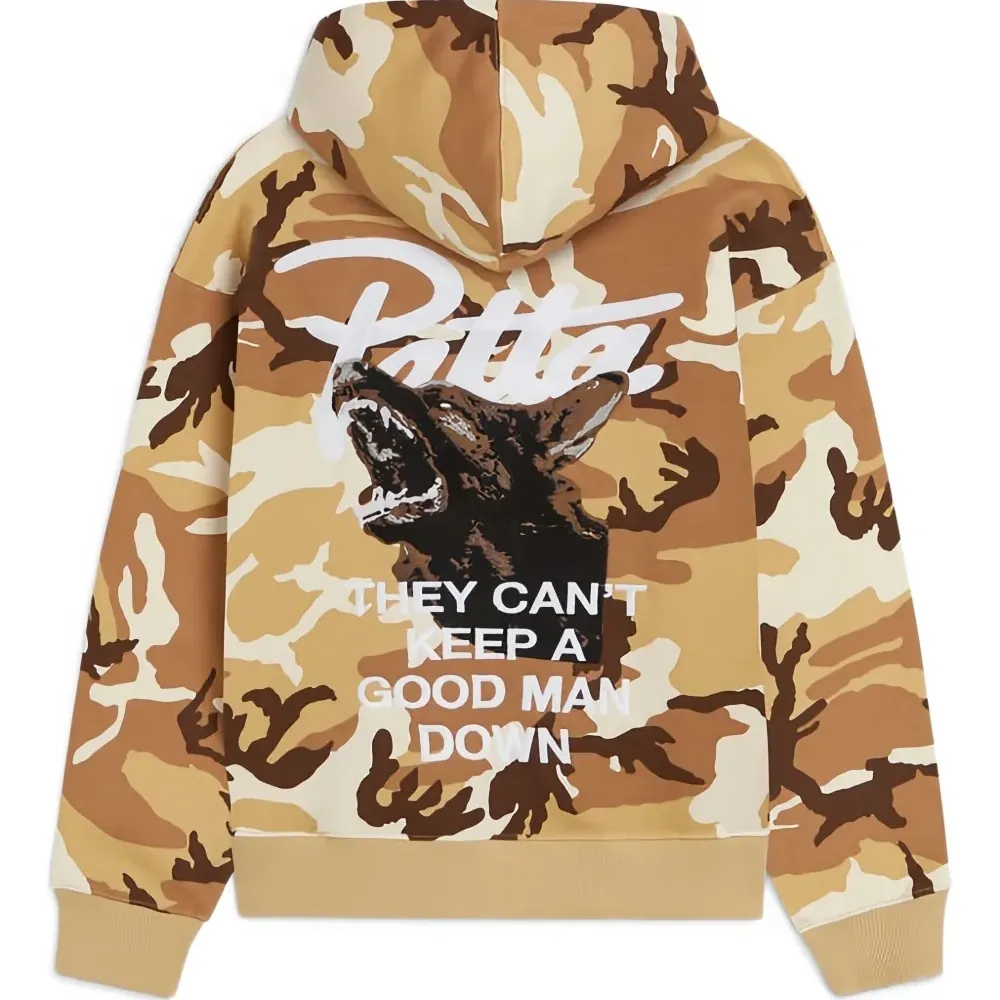 Толстовка с камуфляжным принтом "лес"