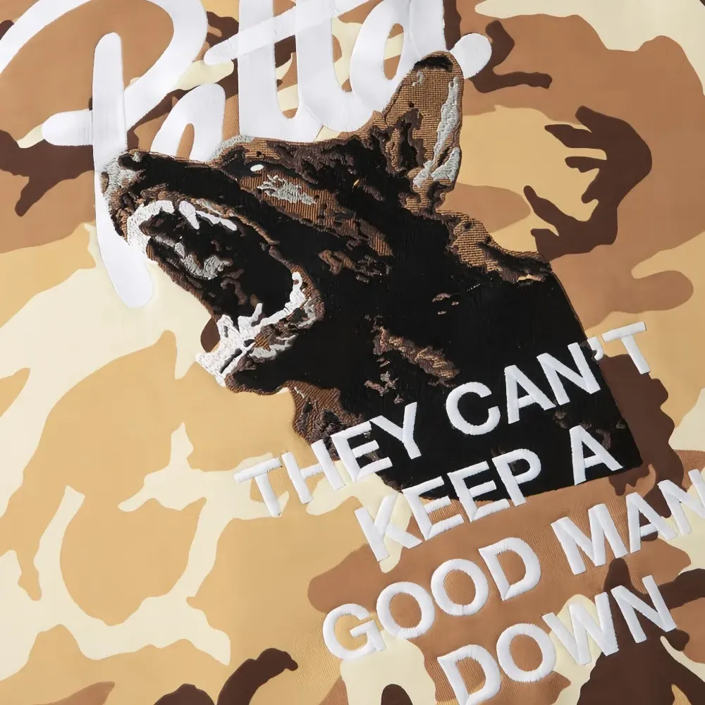 Толстовка с камуфляжным принтом "лес"