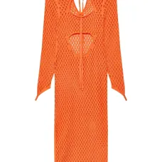 Вязаное платье с вырезами Вязаное платье с вырезами