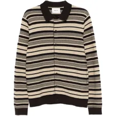 Кардиган Nolan LS Polo 60016 с полосатой отделкой
