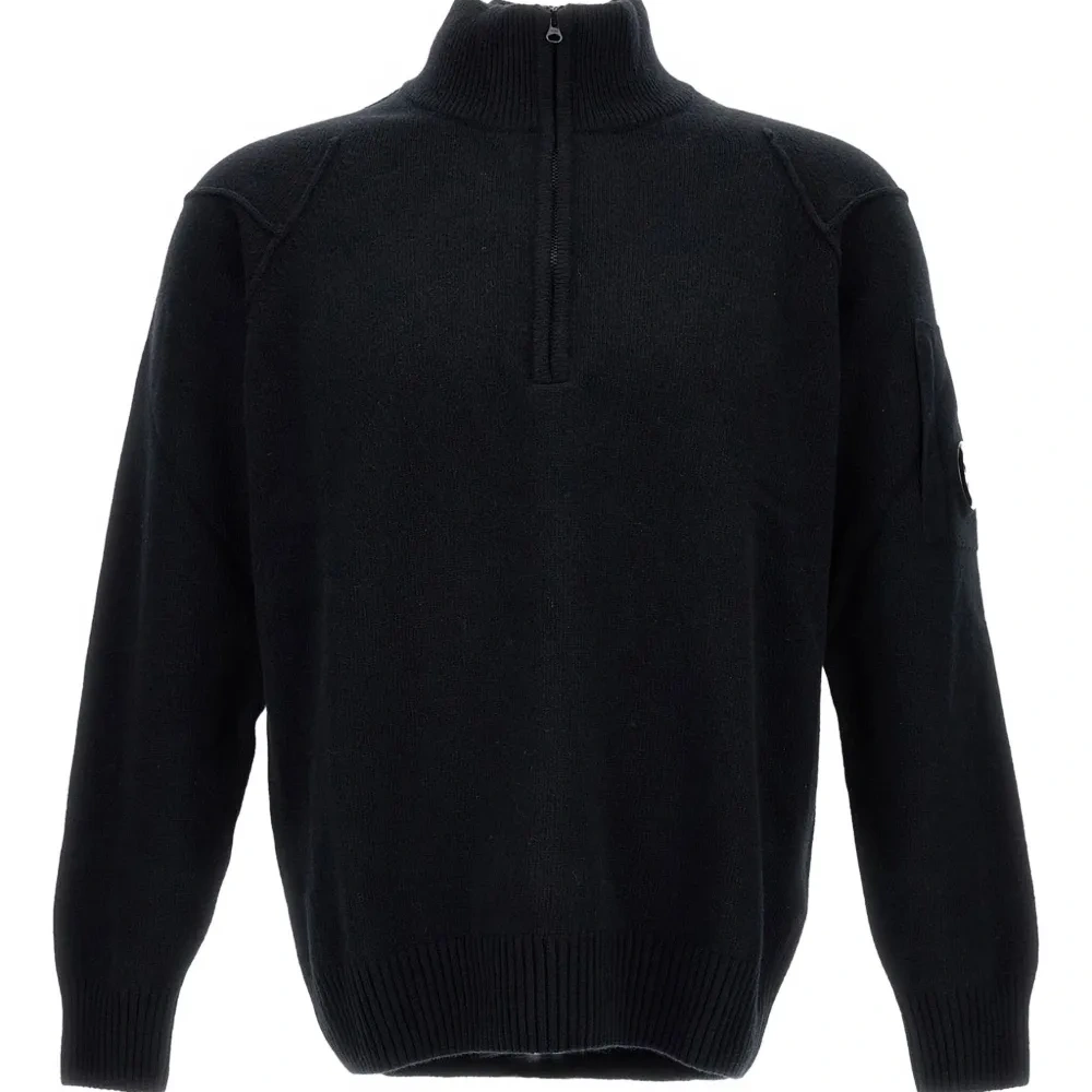 свитер с воротником на молнии