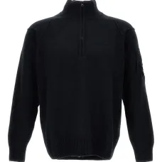 свитер с воротником на молнии