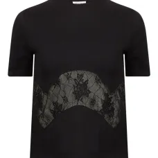 Футболка с кружевом