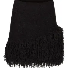 юбка мини с бахромой