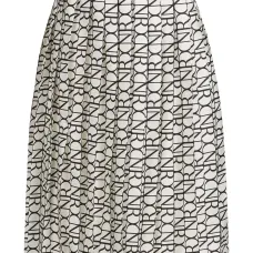 Плиссированная юбка с монограммой