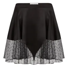 Атласная юбка с кружевом Атласная юбка с кружевом