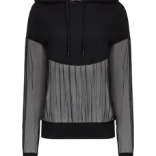 Худи с шифоновыми вставками