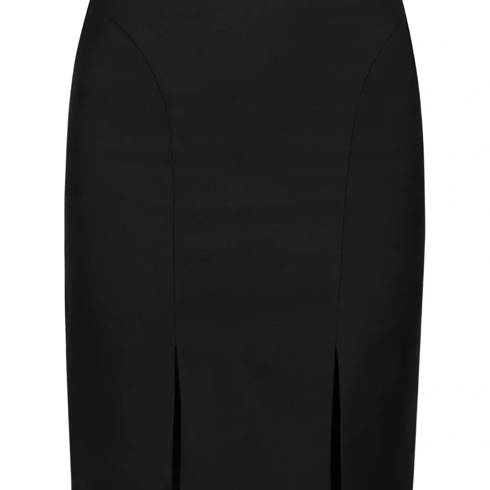 шерстяная юбка мини с разрезом