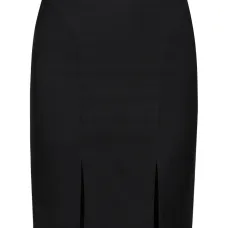 шерстяная юбка мини с разрезом