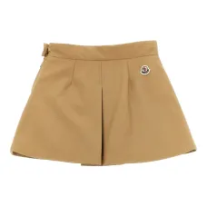 плиссированная юбка с нашивкой-логотипом плиссированная юбка с нашивкой-логотипом