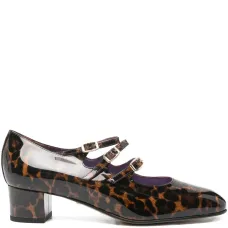туфли Kina 40 с леопардовым принтом и пряжками