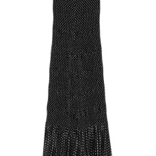 Брюки в горох со складками