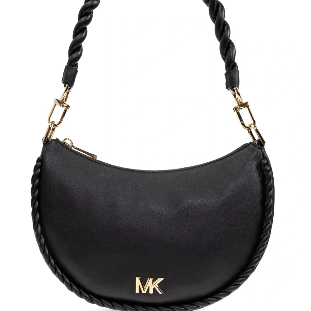 сумка на плечо с плетеным ремнем