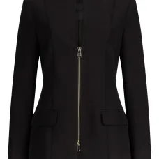 куртка на молнии с V-образным вырезом