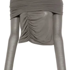 топ с открытыми плечами и сборками топ с открытыми плечами и сборками