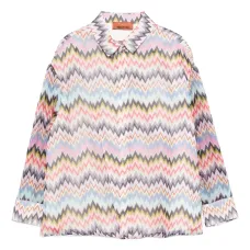 рубашка с узором зигзаг