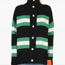 Полосатый кардиган на пуговицах