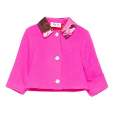 жакет с контрастным воротником жакет с контрастным воротником