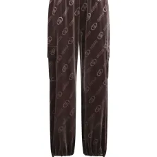 брюки с эластичными манжетами и логотипом