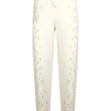 брюки с эластичными манжетами и принтом