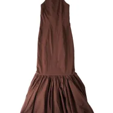 Платье-русалка на бретельках через шею